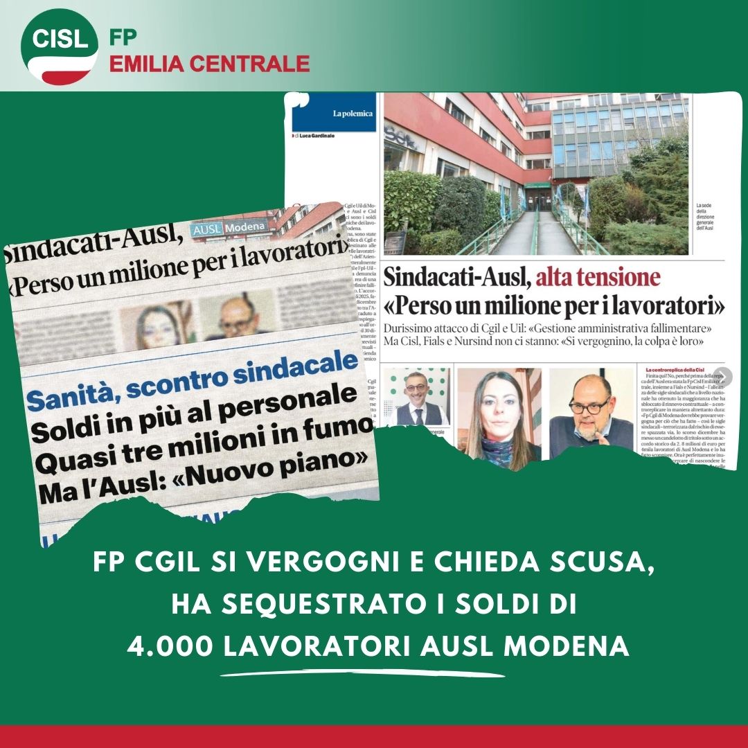 FP CGIL SI VERGOGNI E CHIEDA SCUSA